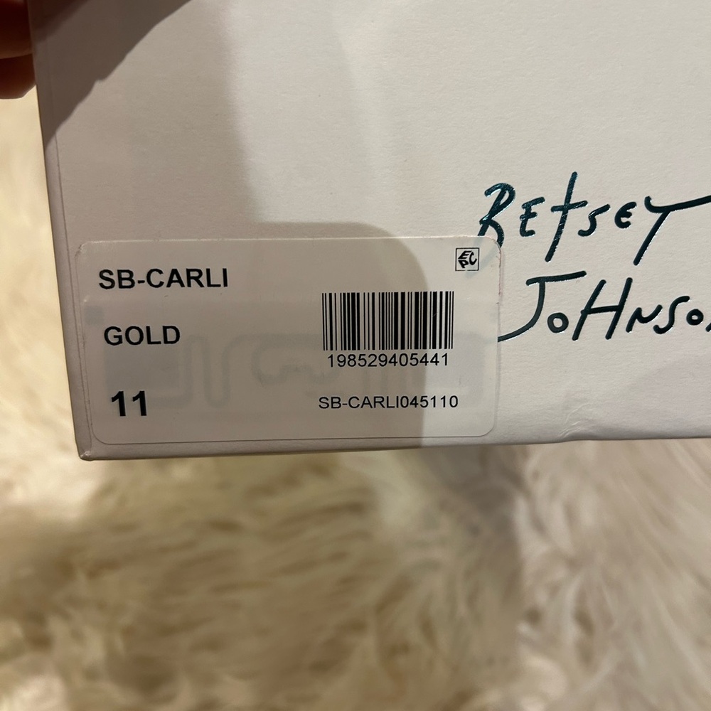 Women’s Betsey Johnson Gold Carli Flower Embellished Heels - Picture 6 of 8